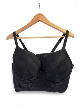 Torrid Curve Black Lace Padded Support Bra Size 40DDD